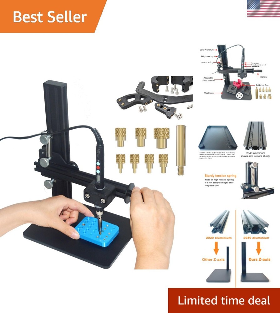 Vertical Heat Pressing Machine,Heat Set Insert Tool,Brass Inserts 3D Printing...