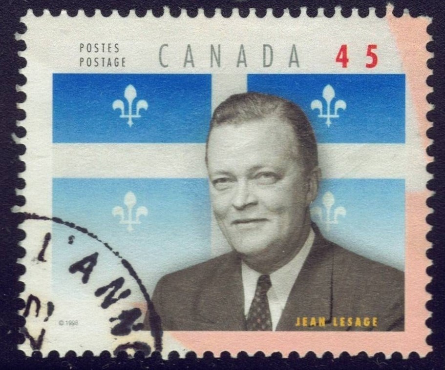 Canada sc#1709b Jean Lesage, Quebec Premier, Used