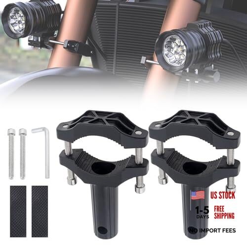 2pcs Front Fork Lamp Mount Brackets,Headlight Fog Light Auxiliary Mounting
