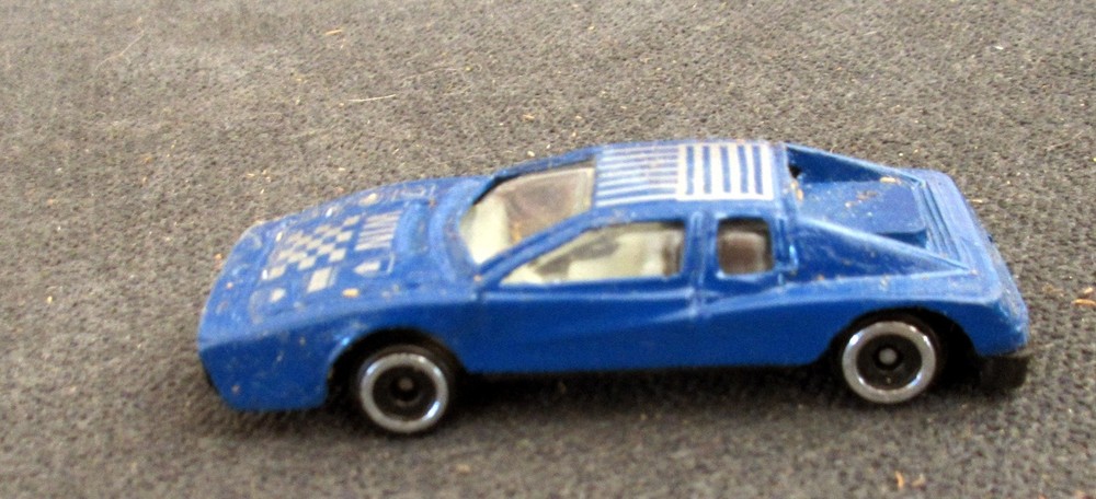 Matchbox Style Blue Race Car - 2¾" Long