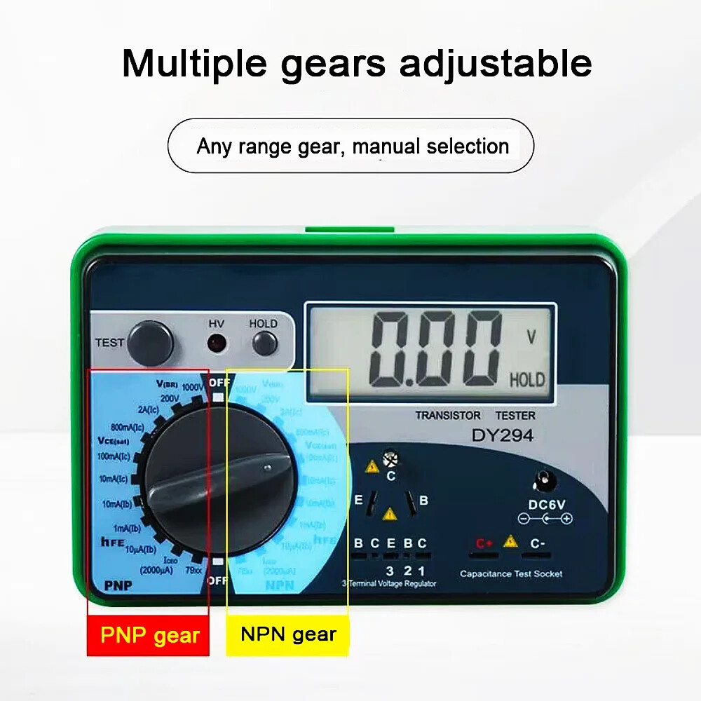 DY/294 Digital Transistor Tester 1000V Reverse AC DC Voltage Capacitance Tester