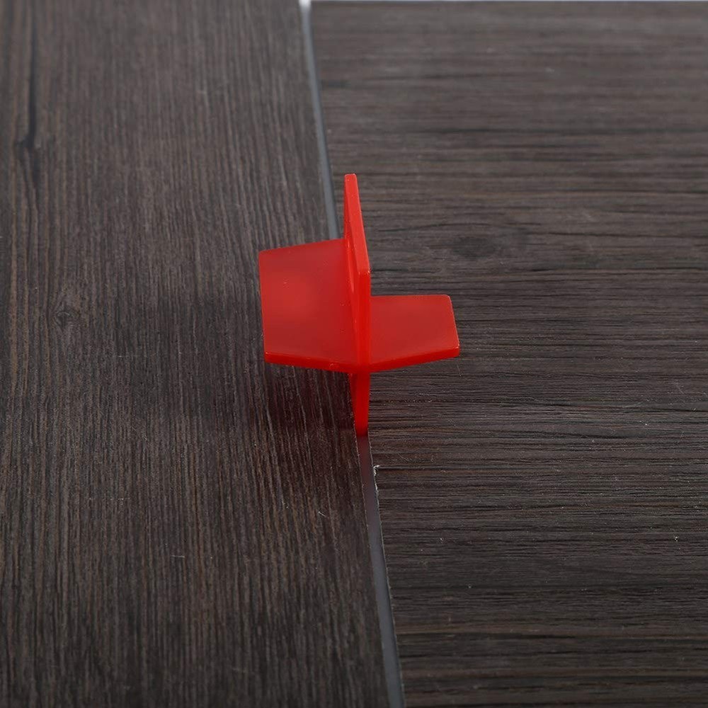50Pcs 1/16 Inch Tile Spacers Leveling System, Tile Leveling System Red 3 Side...