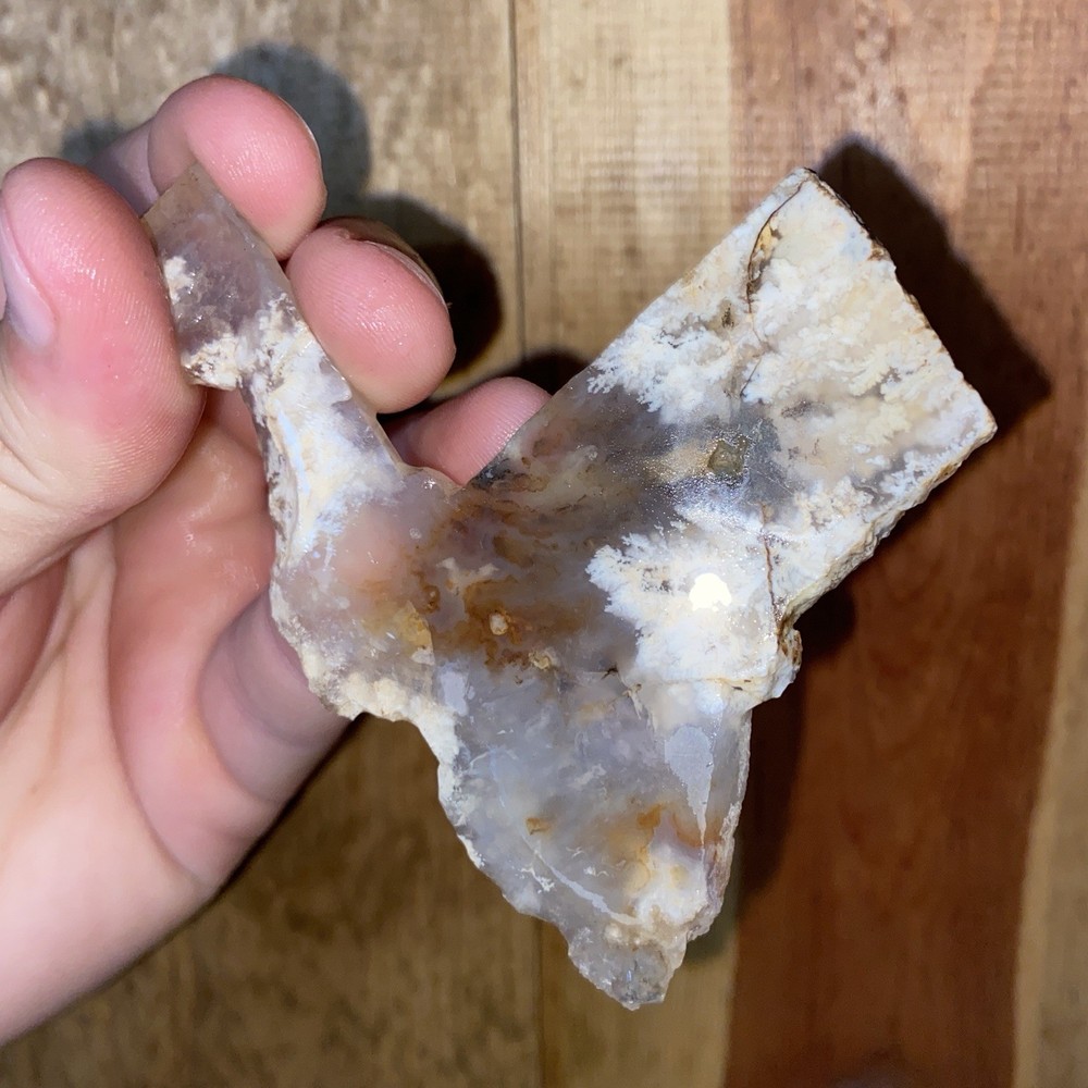 Stinking Water Plume Agate Lapidary Slab