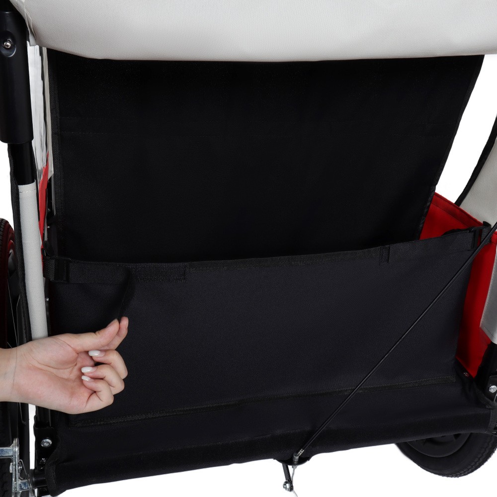 Double Stroller 5-Point Harness Foldable Swivel Front Wheels Storage Bag