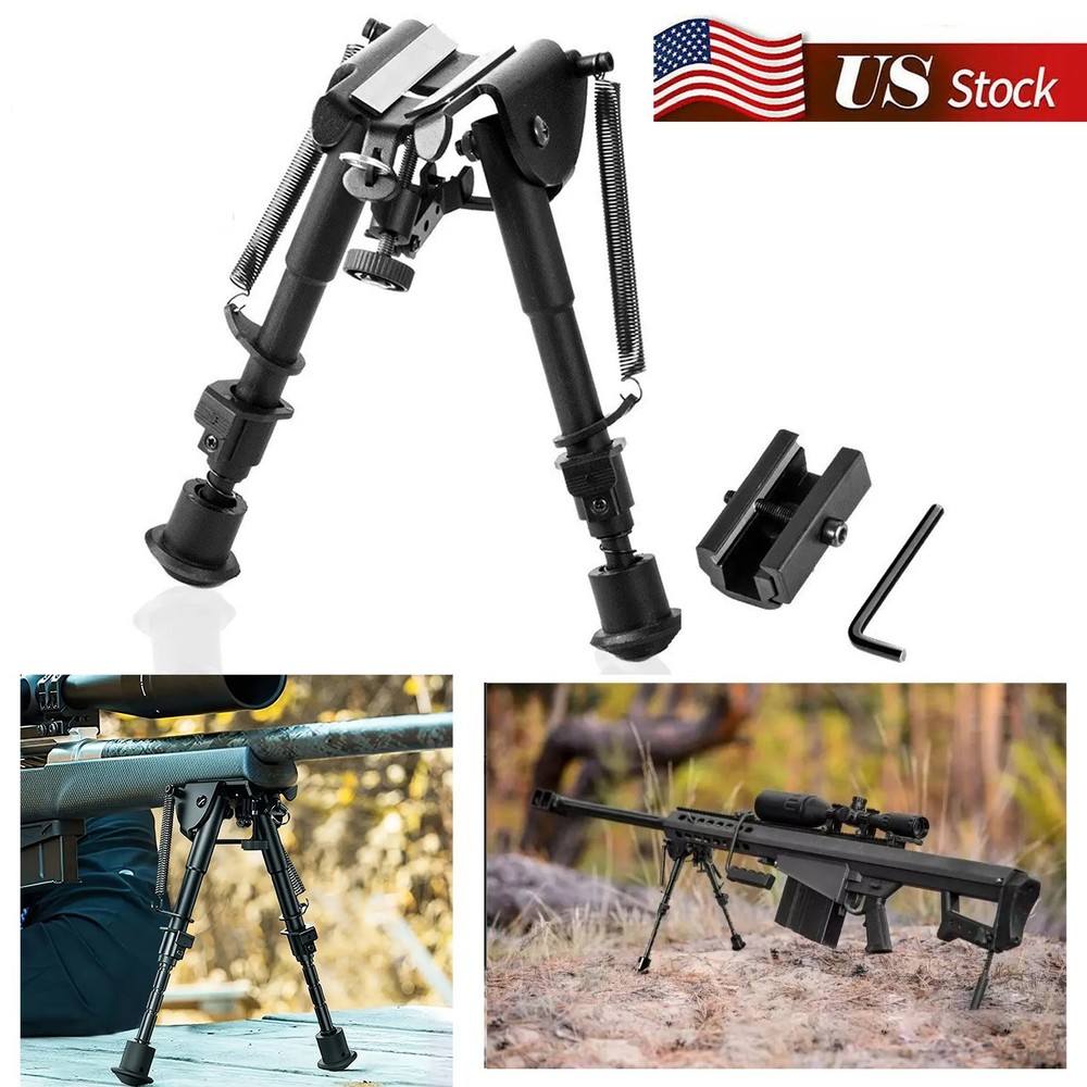 6-9Inch Precision Tactical Rifle Bipod Tactical Spring Return Rail Mount Adapter