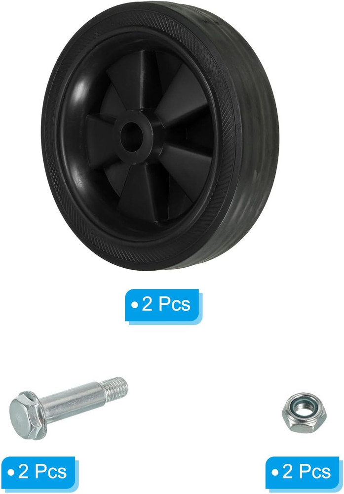 4.5" Air Compressor Wheels, 2 Pcs Universal Air Compressor Wheel Replacement Par