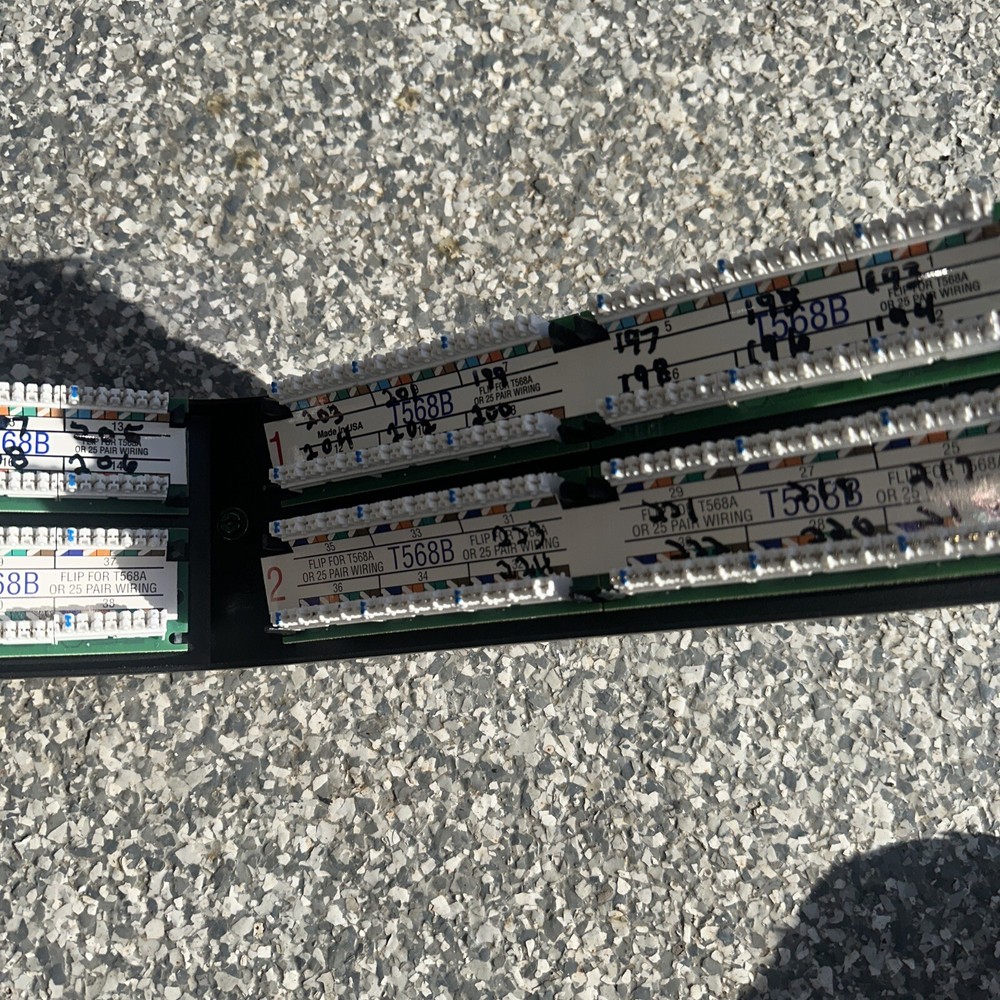 Leviton CAT 48 Port Angled Patch Panel w/ Cat 6A+ Plugs