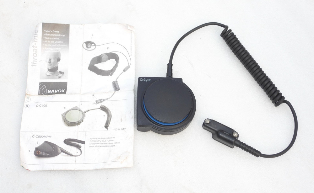DRAGER SAVOX 400DL/VX800 PUSH-TO-TALK (PTT) COMMUNICATION CONTROL UNIT INTERFACE