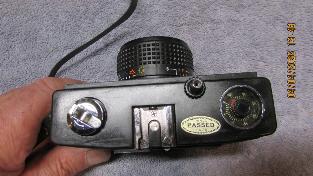 3 vintage cameras.