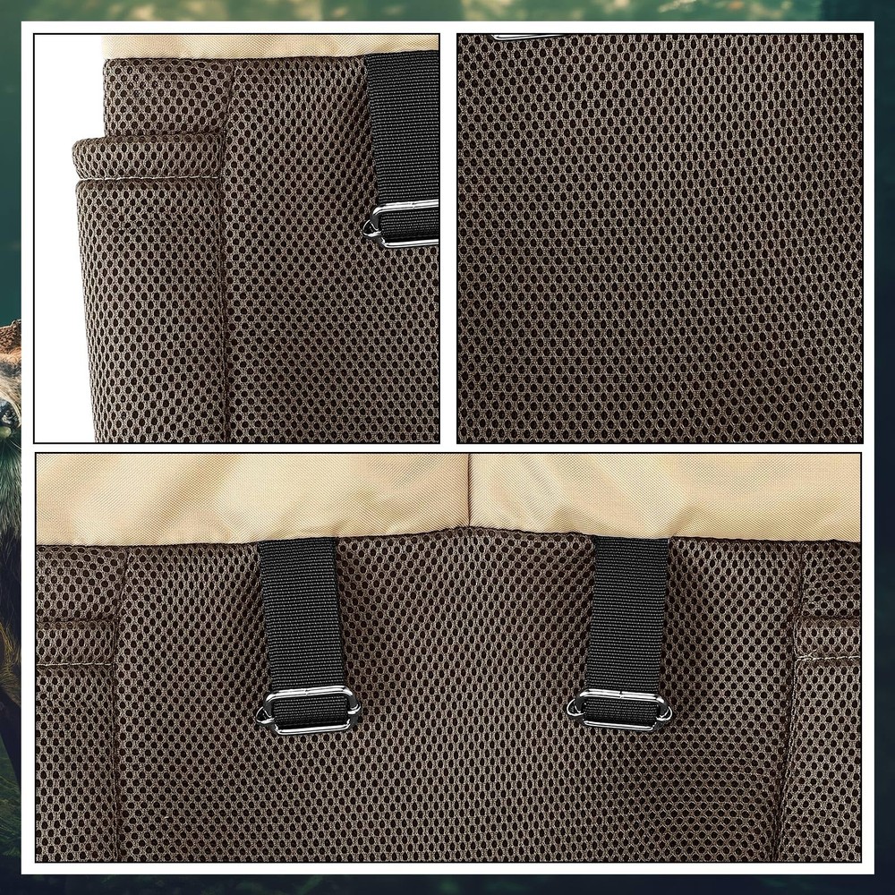 2 Pcs Saddle Hunting Dump Bag Saddle Pouches with Drawstring Closure Mesh Bag...