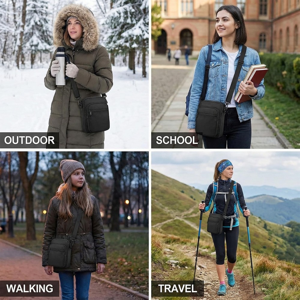 2Pack Adjustable Bag Strap Replacement 25mm Shoulder Strap with Swivel Clips