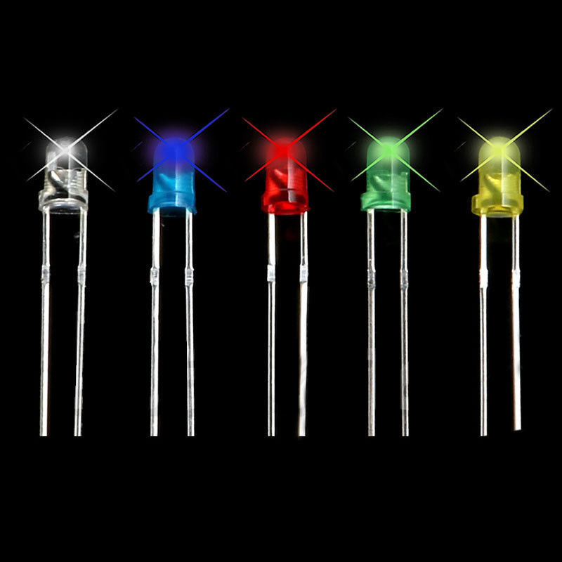 500pcs 3mm Bright LED Light Emitting Diode Component Kit Set for PCB Circuit