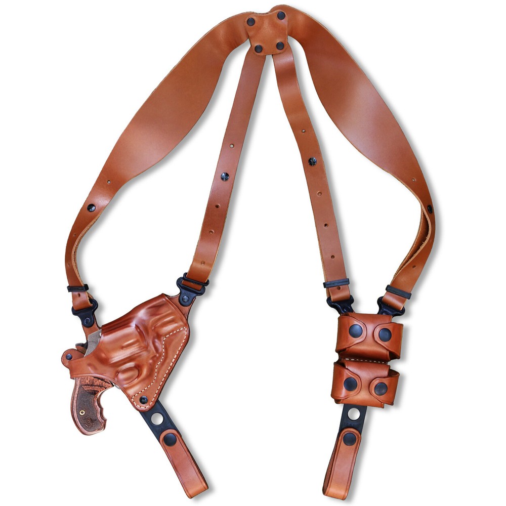 Horizontal Shoulder Holster Fits, Colt Python 357 Magnum 2-1/2" Barrel #1305#