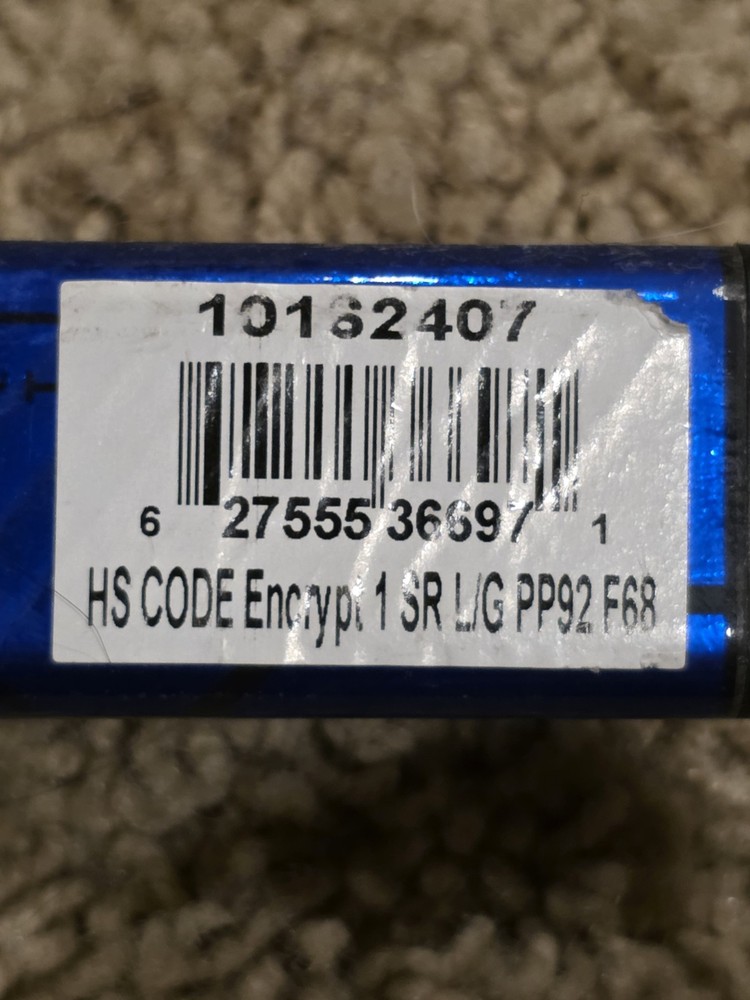 Sherwood Code Encrypt 1 LH Left Hand PP92 F68 SR