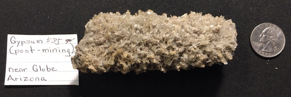 Gypsum (post mining), Near Globe, Arizona