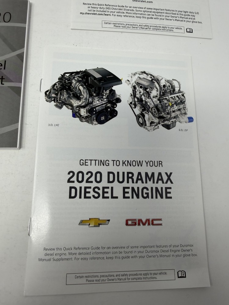 2020 Chevrolet Silverado Owners Manual OEM Set