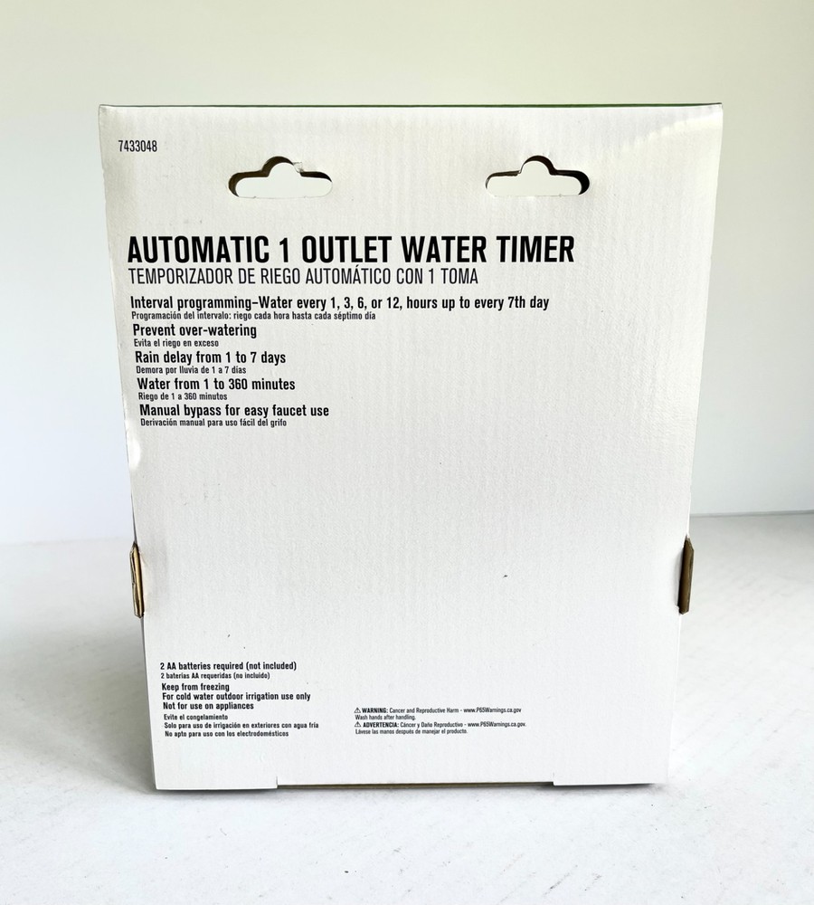 NEW - Ace, Automatic 1 Outlet Water Timer, Digital Display - 7436728
