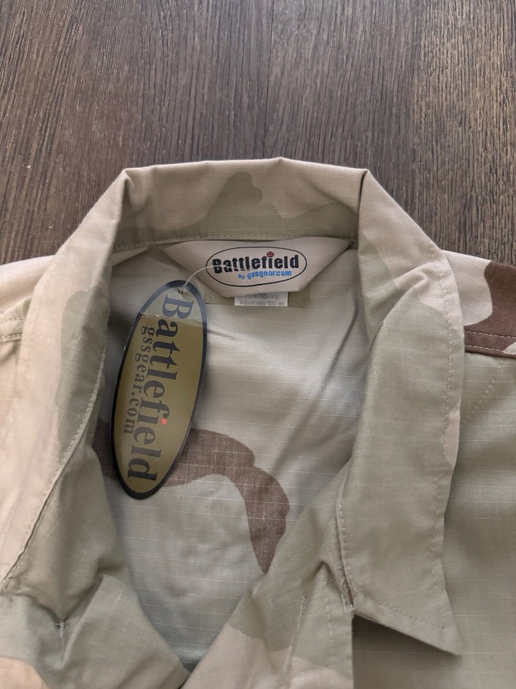 RARE OLDGEN NOS OPFOR DCU Desert BDU Large Regular Raid Jacket Military Surplus