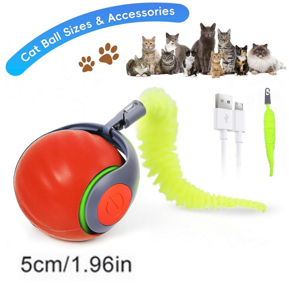Speedy Tail 2.0 - Automatic Moving Cat Toy Ball with Interactive Tail New