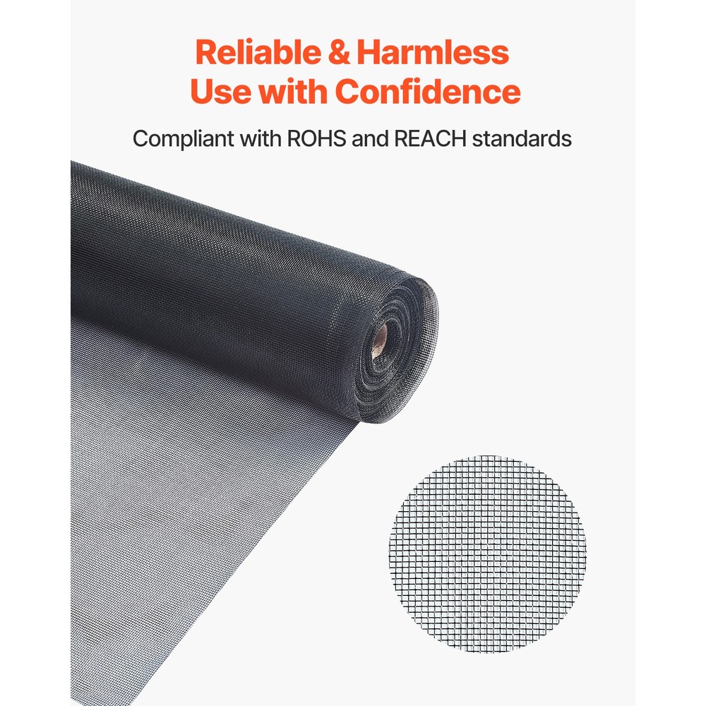 Window Screen Replacement 100 ft × 96 in Window Screen Mesh DIY Adjustable
