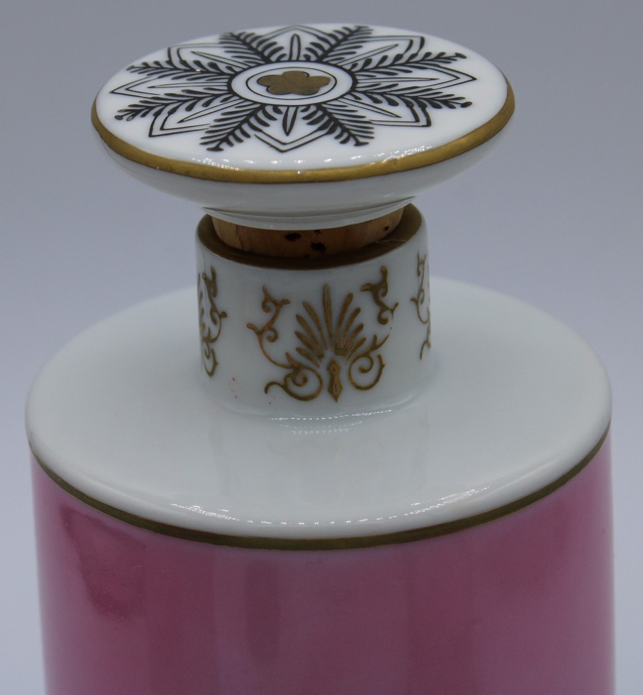 Mottahedeh Design Vanity Set (4 Pc. Set) Pink Black Gold & White