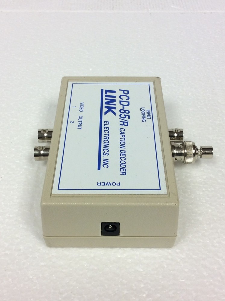 Link Electronics PCD-85/R Portable Closed Caption Decoder w/ Ac Adapter, WORKING