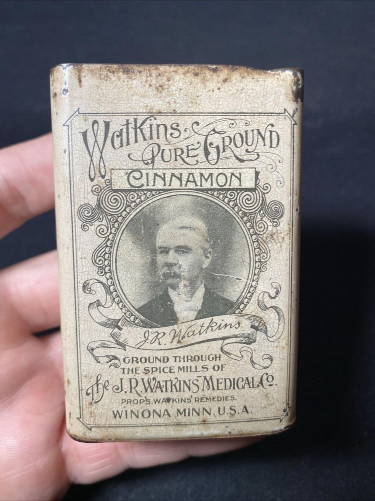 Vintage WATKINS PURE GROUND CINNAMON Tin No Lid