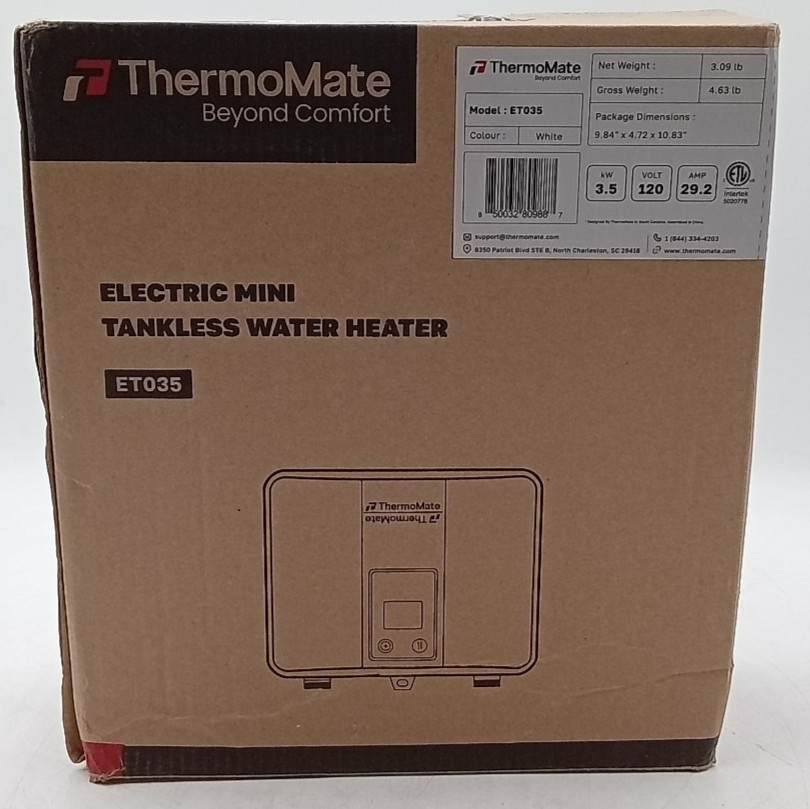 Thermomate ET035 Electric Tankless Water Heater Mini White