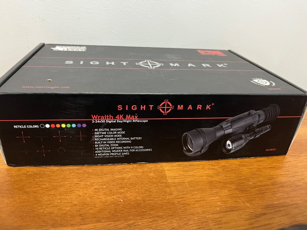 Sightmark Wraith 4K MAX SM18030 NIGHT VISION SCOPE