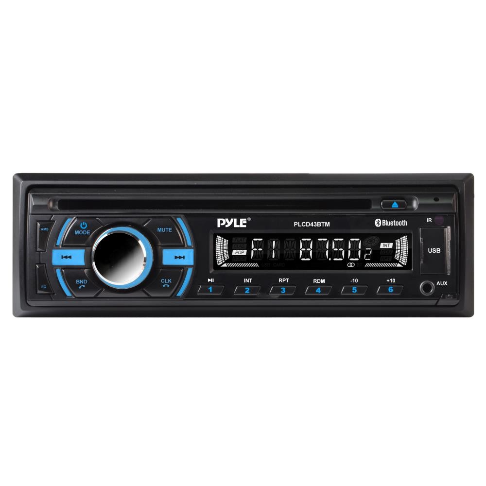 Pyle PLCD43BTM Single DIN In-Dash Receiver, Install Mounting Kit, 22" Antenna