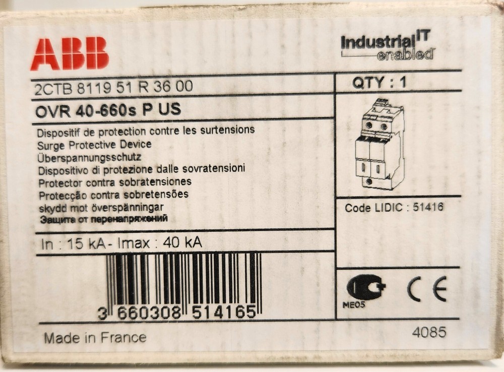 ABB OVR 40-660s C Surge Suppressor