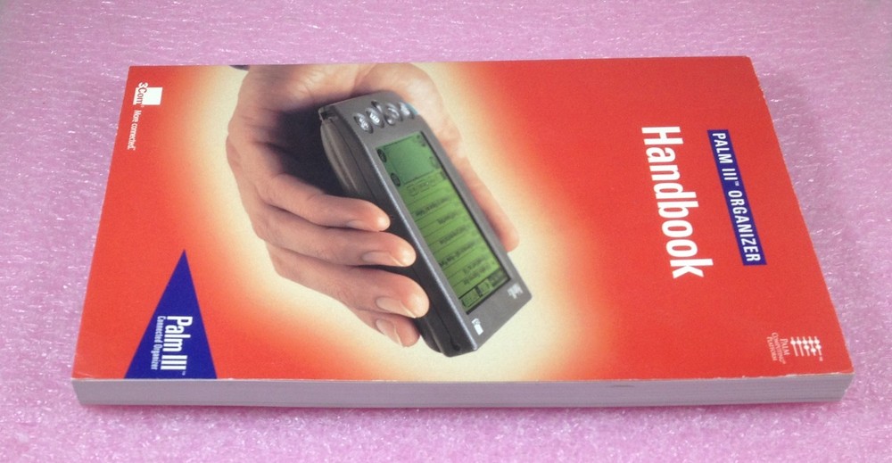 PALM III ORGANIZER HANDBOOK + GRAFFITI REFERENCE CARD + SUPPORT INFO - FROM 1998