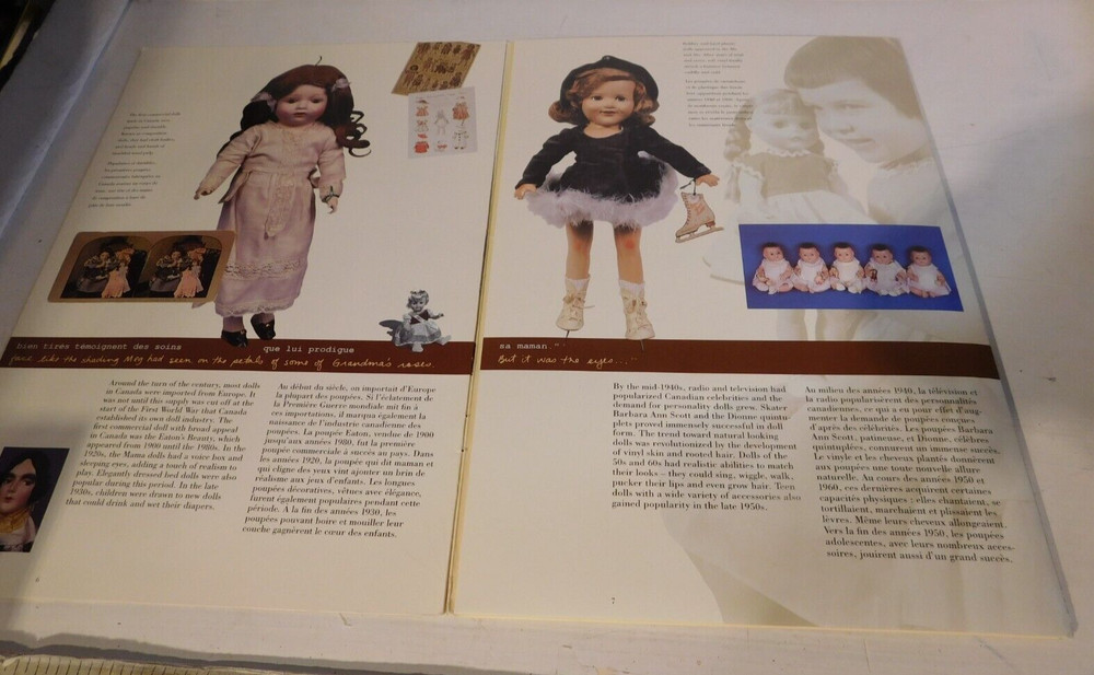 Dolls in Canada - Canada stamp folder and stamps - unused