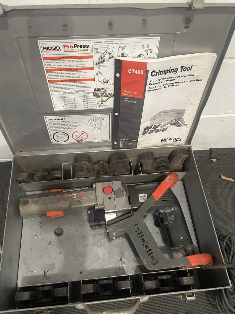 Riding CT-400 Propress Crimper Crimping Tool Complete Set!