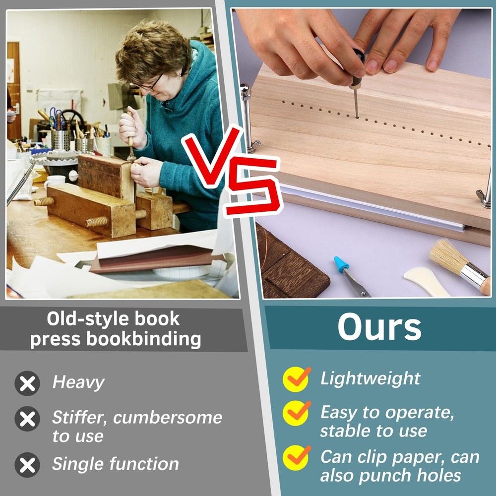 Book Binding Kit Book Press Tools Bookbinding Set