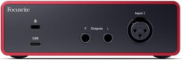 Focusrite Scarlett Solo 4th Gen 2x2 USB Audio Interface Bundle