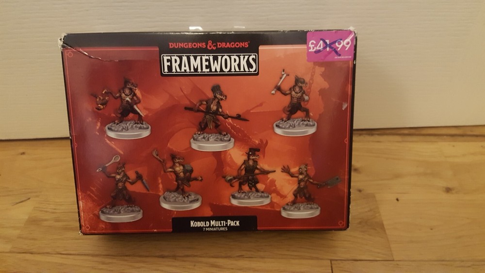 dungeons & dragons frameworks 7 miniatures kobold multi-pack figures unused