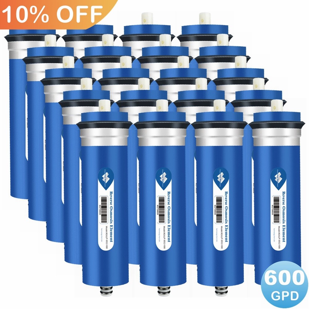 20 Pack 600 GPD RO Membrane Maple Syrup Reverse Osmosis System Water Filter NSF