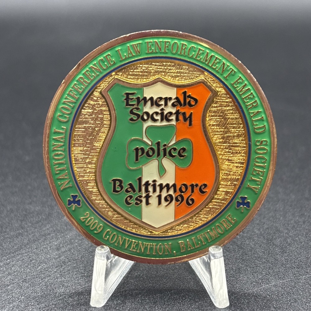 Emerald Society 2009 Convention Baltimore Challenge Coin