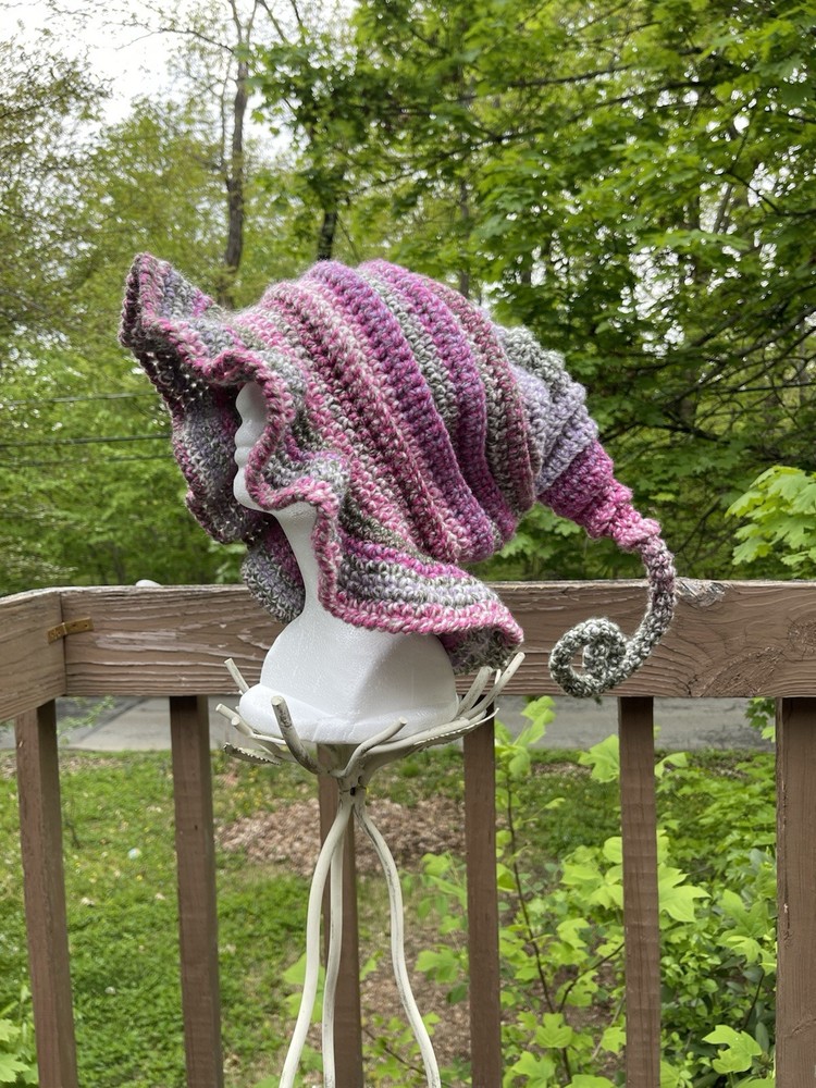 Twisted Witch Hat - Crochet Handmade