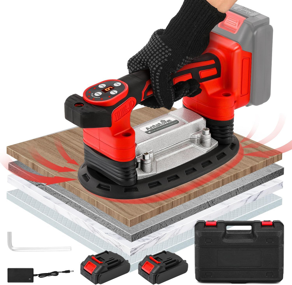 220mm Tile Vibration Tool with 441Lbs Suction & 9 Speed Settings