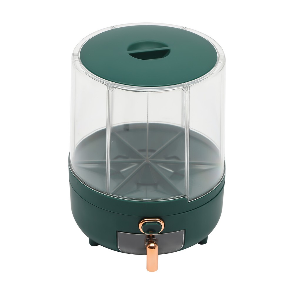 Rice Storage Container with 6 Compartments – Rotatable, Airtight Design