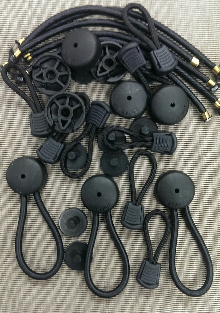 8 STAYPUT  Bungee Ultimate Shock Cords and  8 Pull Cords