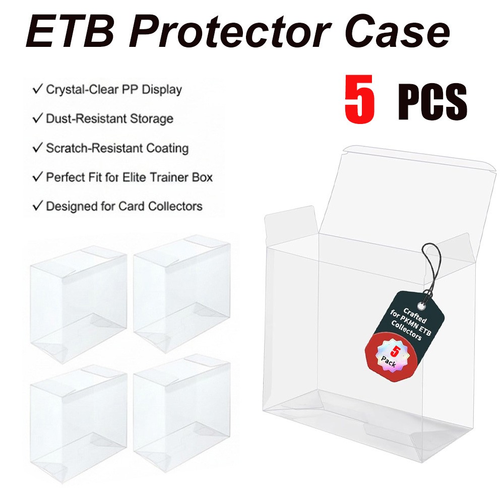 5-20 Plastic Elite Trainer Box Case For Protecting Pokemon ETB Box Display Case