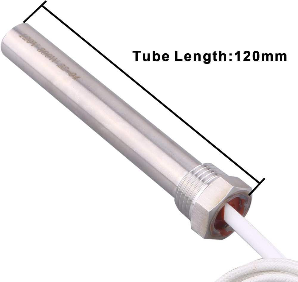 Immersion Cartridge Heater 120V 300W Hot Rod Heating Element Replacement 1/2 Inc
