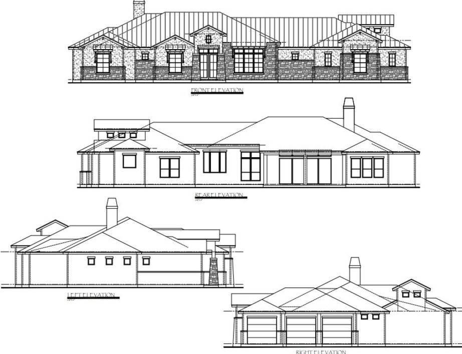 Upscale Custom House Plans for Acreage