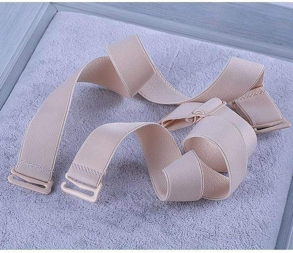 3 Pairs Elastic Adjustable Bra Strap Replacement Removable, 12mm Width Band