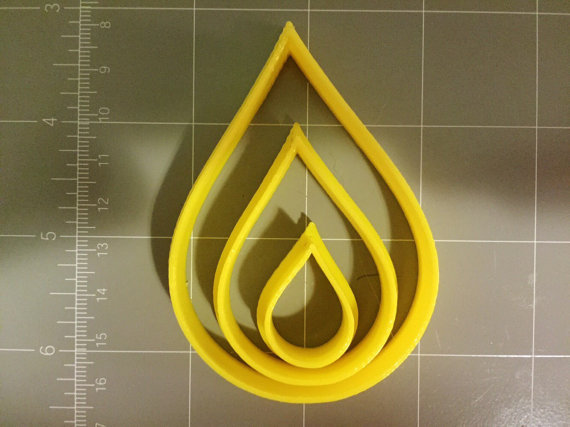 Water Drop Cookie Cutter - Select Your Own Size
