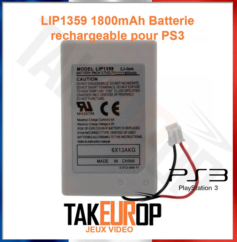 Sony PS3 Controller Replacement Battery Pack LIP1359 6X13AKG
