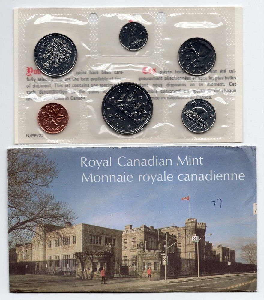 1977 Canada PL Uncirculated Proof Like Coin Set
